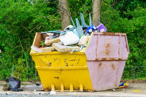 Waste removal truck servicing Highgate residential area